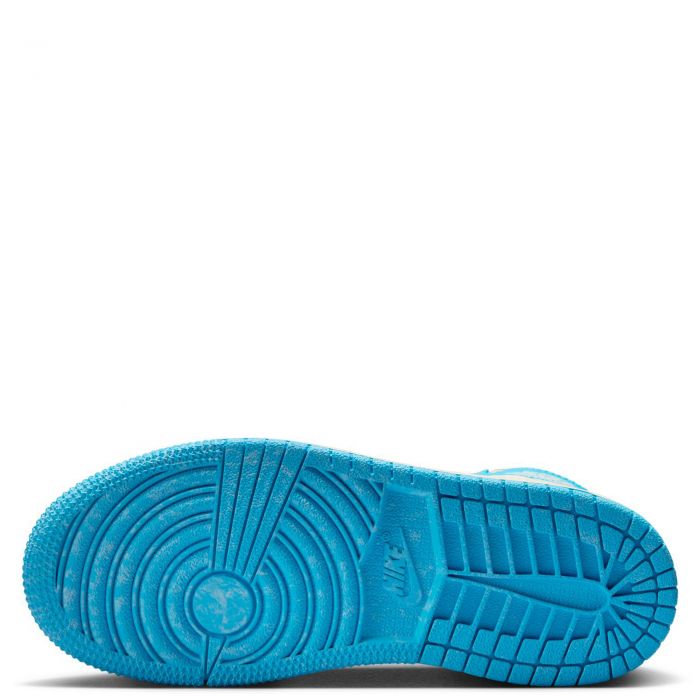 Pre-School Jordan 1 Retro High OG UNC Reimagined Dark Powder Blue/Dark Powder Blue-Sail