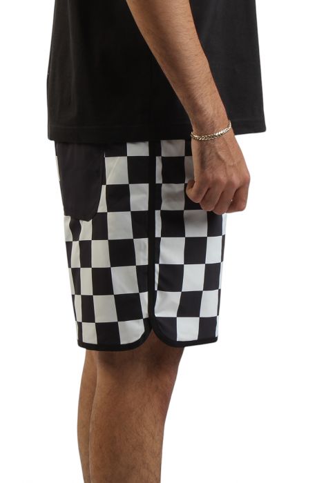 Everride Scalloped 18'' Boardshorts Black/White