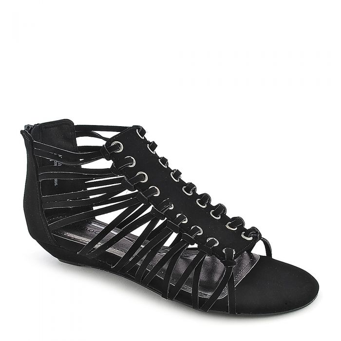 Dalinda-34 Strappy Sandal Black Black