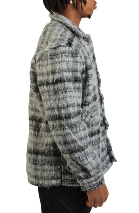 Marley Fluff Shirt Jacket Black Marle