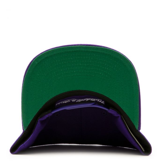 Los Angeles Lakers State Flower Snapback Hat Purple
