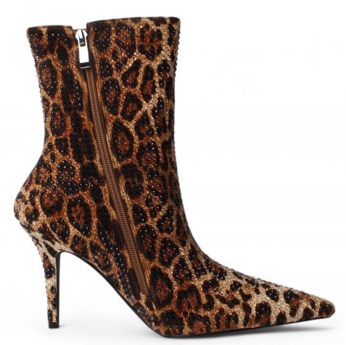 Chaundra- Stiletto Bootie  Multi Color Leopard