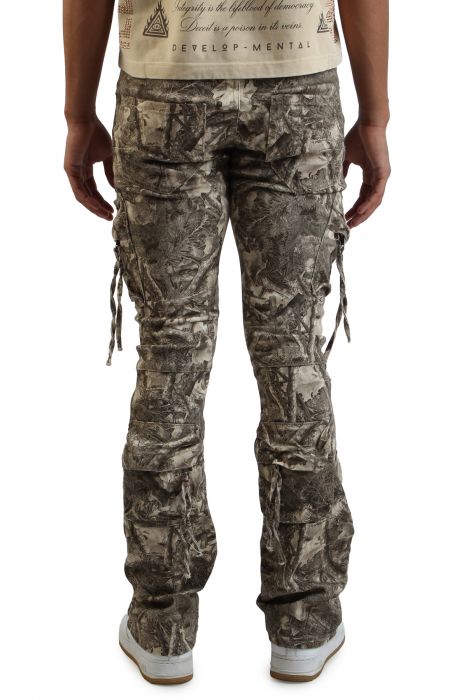 Zip Pocket Cargo Pants  Brush Camo