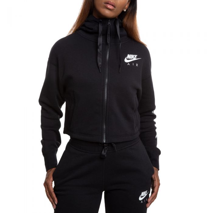 NIKE AIR FULL-ZIP HOODIE BLACK/WHITE