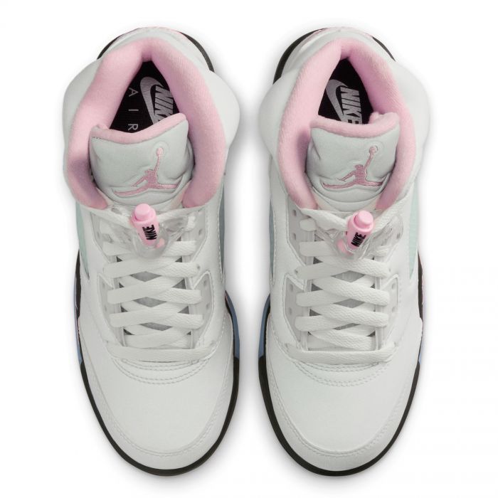 Grade-School Air Jordan 5 Retro 'Medium Soft Pink' White/Med Soft Pink-Black