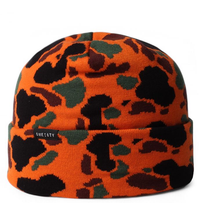 Duck Camo Beanie Orange Camo