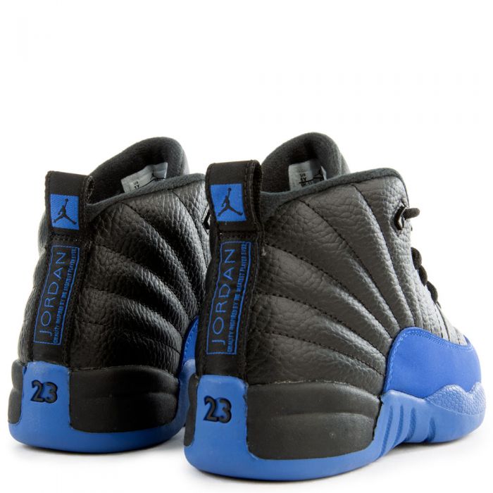 (PS) Air Jordan 12 Retro Black/Game Royal-Black