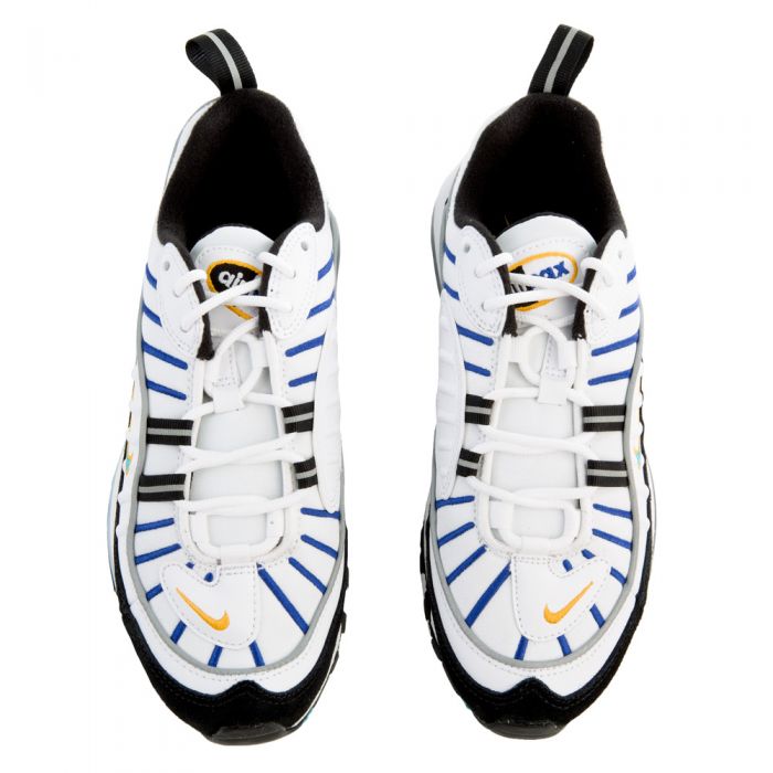 (GS) Air Max 98 White/Teal Nebula-University Gold-Black