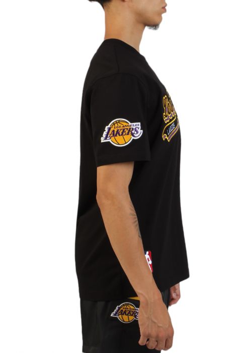 Lakers Script T-Shirt  Black