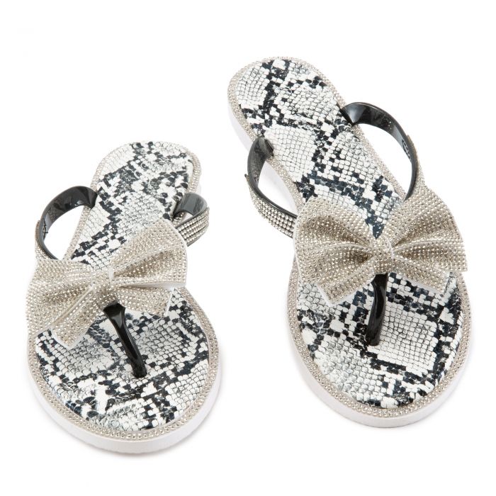 Glint-30 Flat Sandals Black