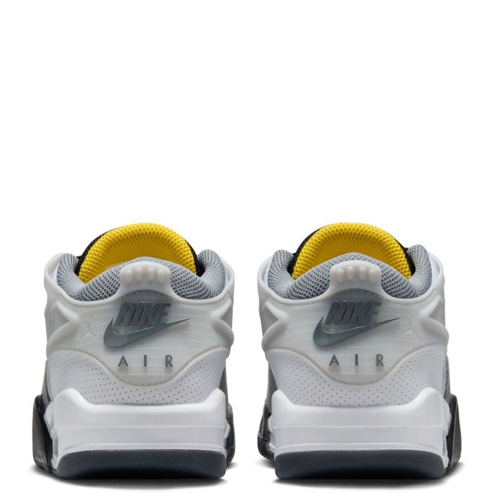 Grade-School Air Jordan 4 RM Premium White/Fire Red-Black/Smoke Grey