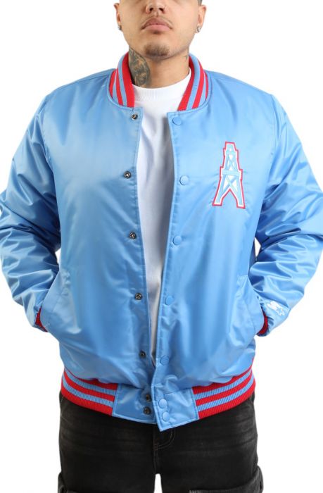 NFL Houston Oilers Varsity Jacket  Blue