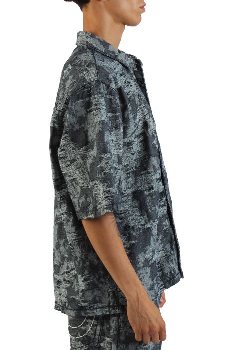 Super T Oversize Jacquard Shirt Alley Loop Light Wash