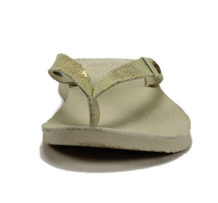 UGG Australia Ally Lizard Blank Canvas Sandal White White