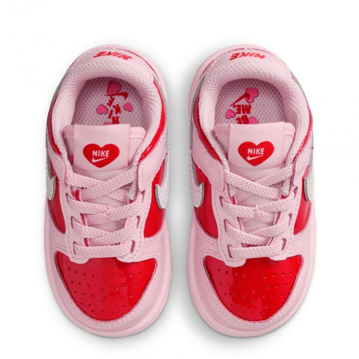Toddler Nike Dunk Low Pink Foam/Summit White-Lt Crimson