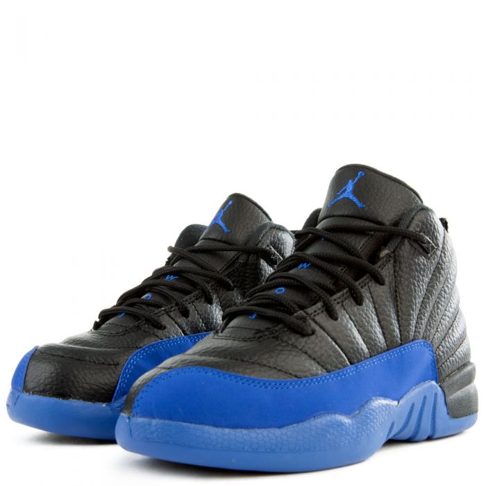 (PS) Air Jordan 12 Retro Black/Game Royal-Black