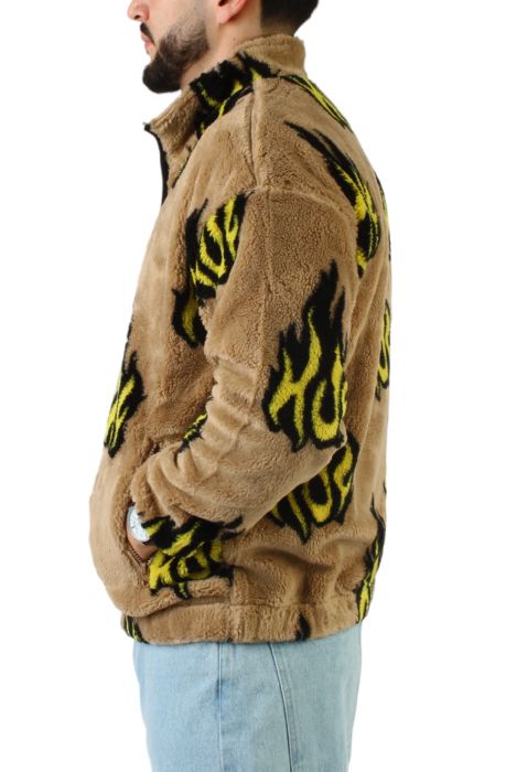 Flamin' Zip Sherpa Fleece Jacket Oatmil