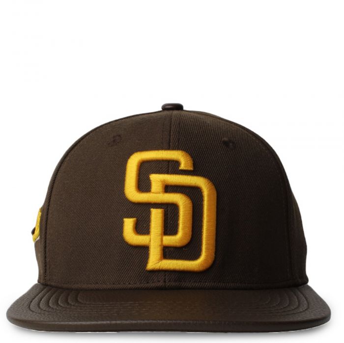 San Diego Padres Strapback Hat  Brown