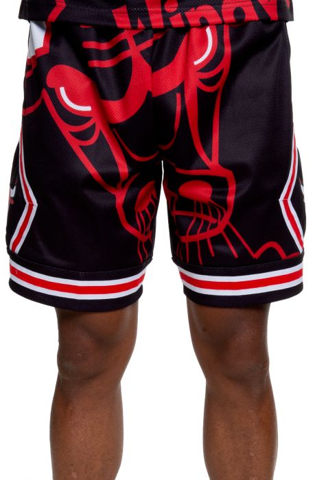 MITCHELL AND NESS Chicago Bulls Big Face Shorts SHORBW19069-CBUBLCK97 ...