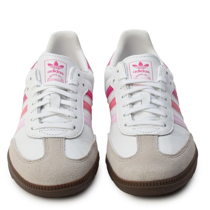 Grade-School Samba OG White/PInk