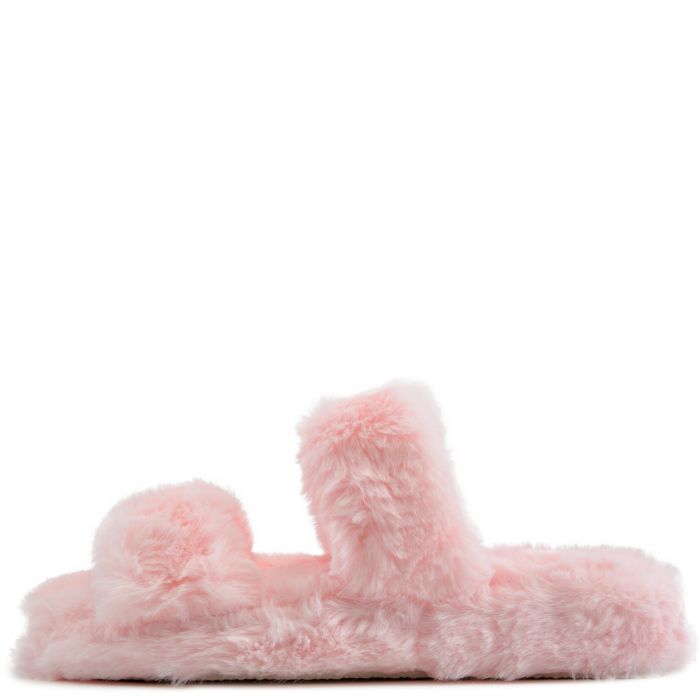 LEGEND FOOTWEAR INC Cuddles-07 Fur Slides CUDDLES-07-PKFR - Shiekh
