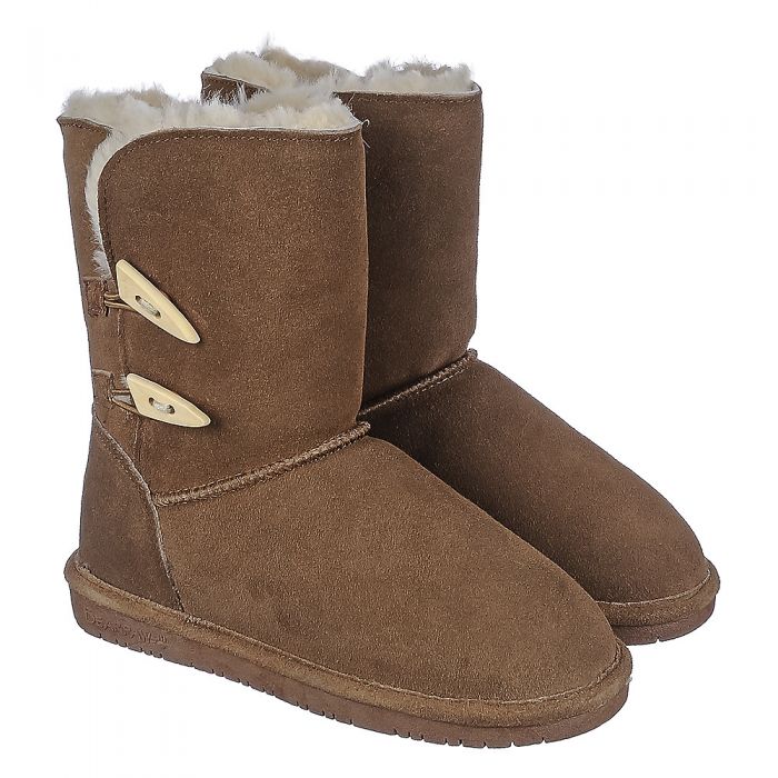 BEARPAW Fur Boot Abigail 682W-220/HICKORY - Shiekh