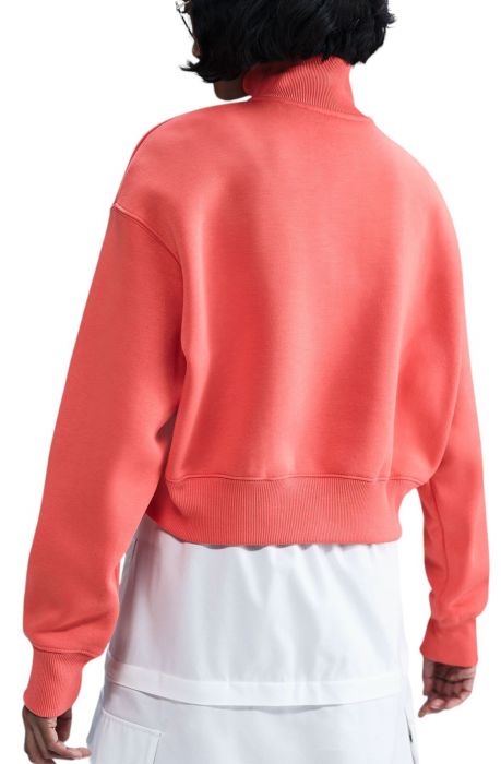  Sportswear Phoenix Fleece 1/2-Zip Cropped Sweatshirt MAGIC EMBER/SAIL