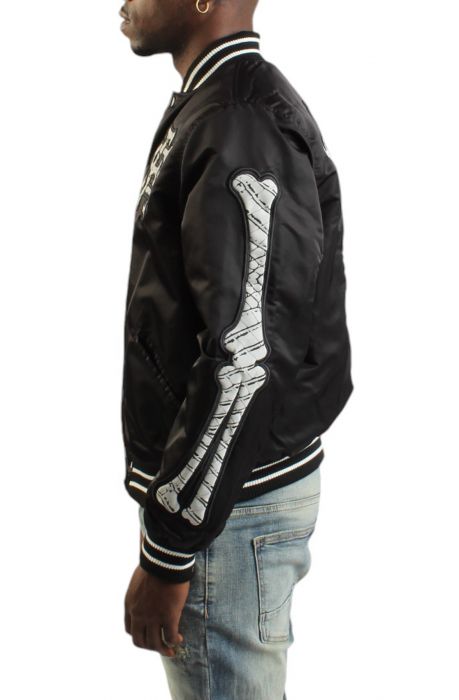 Stadium Satin Jacket Black