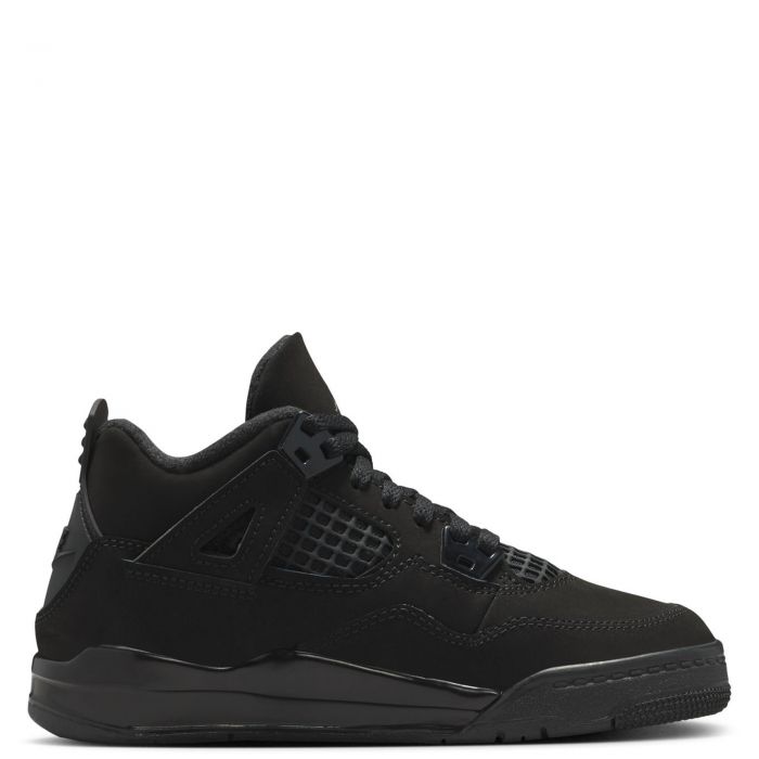 Pre-School Jordan 4 Retro Black Cat  Black