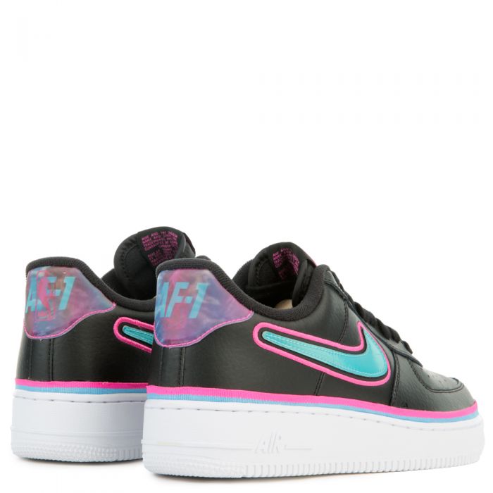 nike air force 1 low sport nba black blue gale laser fuchsia