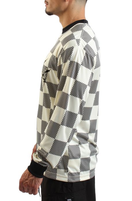 Metal Arch Logo Soccer Jersey Long Sleeve T-Shirt Lemon Icing-Black