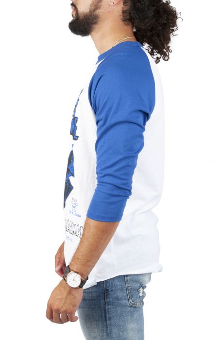 Diary Of A Madman Raglan Tee White/Black/Blue