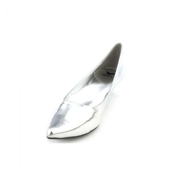 Women's Quisa-01 Low Heel Dress Shoe Silver
