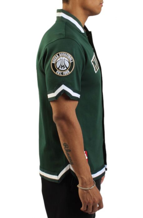 Milwaukee Bucks Warm Up Jersey  Forest Green