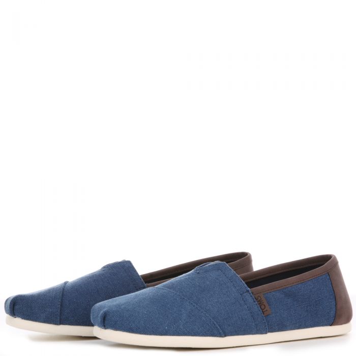 Toms for Men: Navy Washed Canvas/Trim Classic Navy