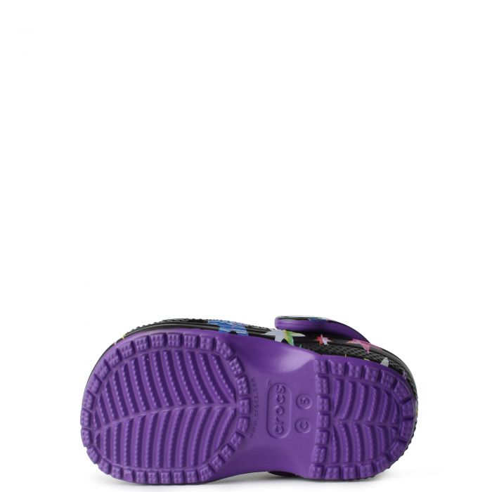 Toddler Classic Clog Neon Purple/Multicolor