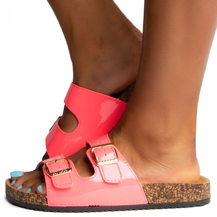Glory-100 Sandals Neon Pink