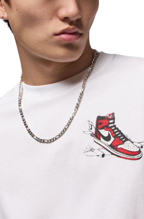 AJ1 T-Shirt White/Varsity Red