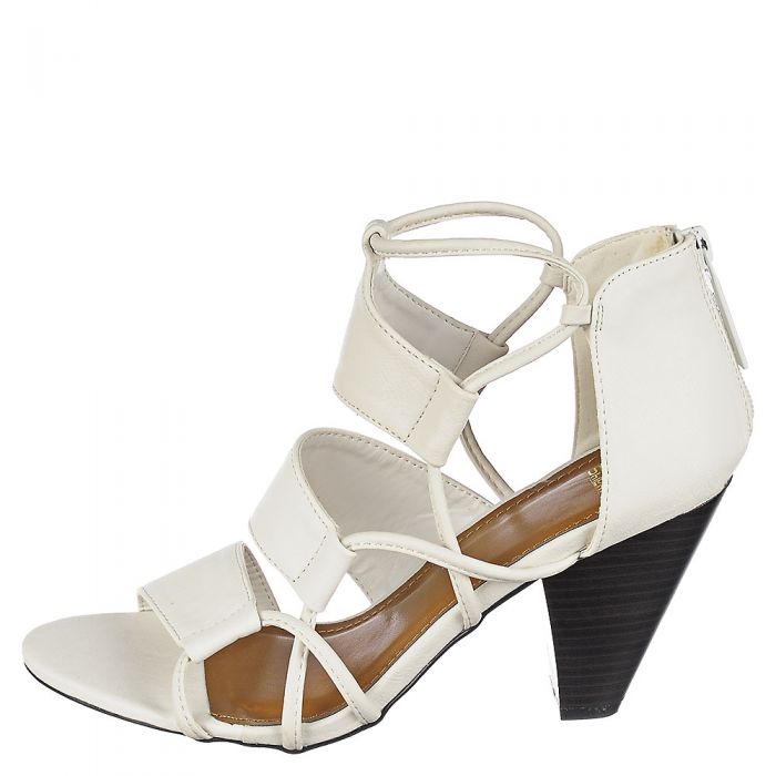 white barely there sandals low heel