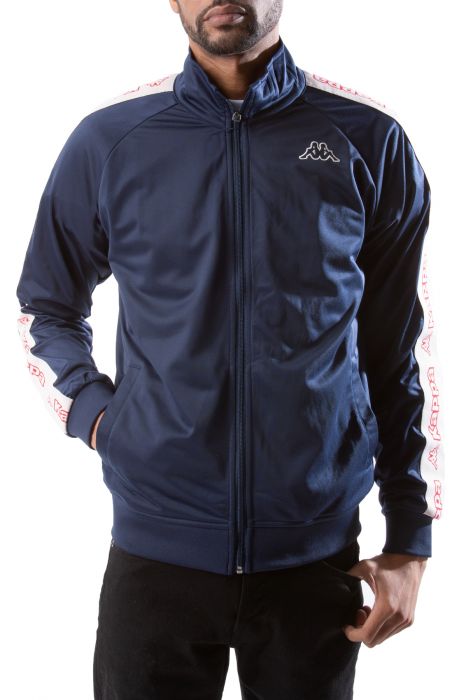 Logo Tape Artem 2 Track Jacket Blue Navy-Pink Lt-Red Cherry