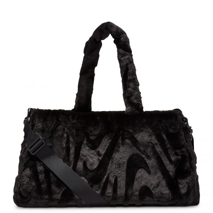 Faux Fur Tote (10L) Black