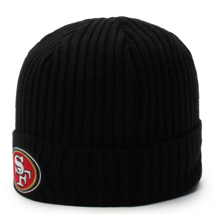 San Francisco 49ers Script Beanie  Black