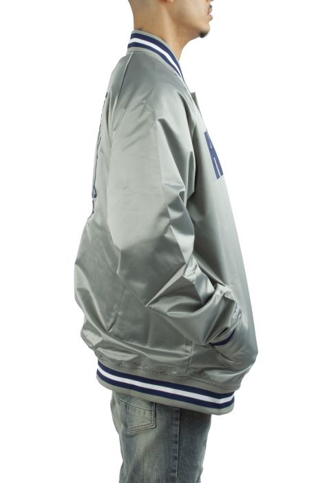 Georgetown University Satin Jacket  Grey