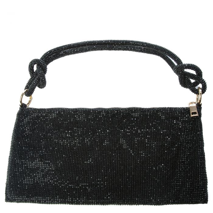 Rhinestone Handbag Black