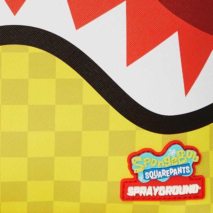 SpongeBob CheckerBob DLXSV Backpack Yellow