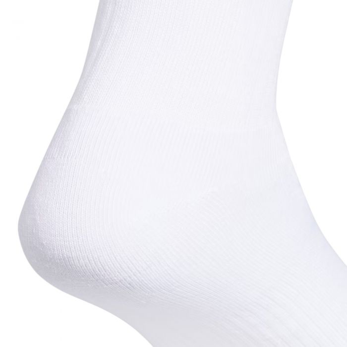 Trefoil Crew Socks 6 Pairs White/Black
