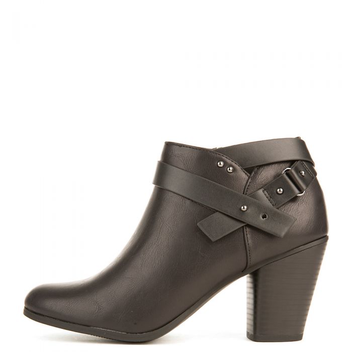 Urban-H Low Heel Ankle Boot Black