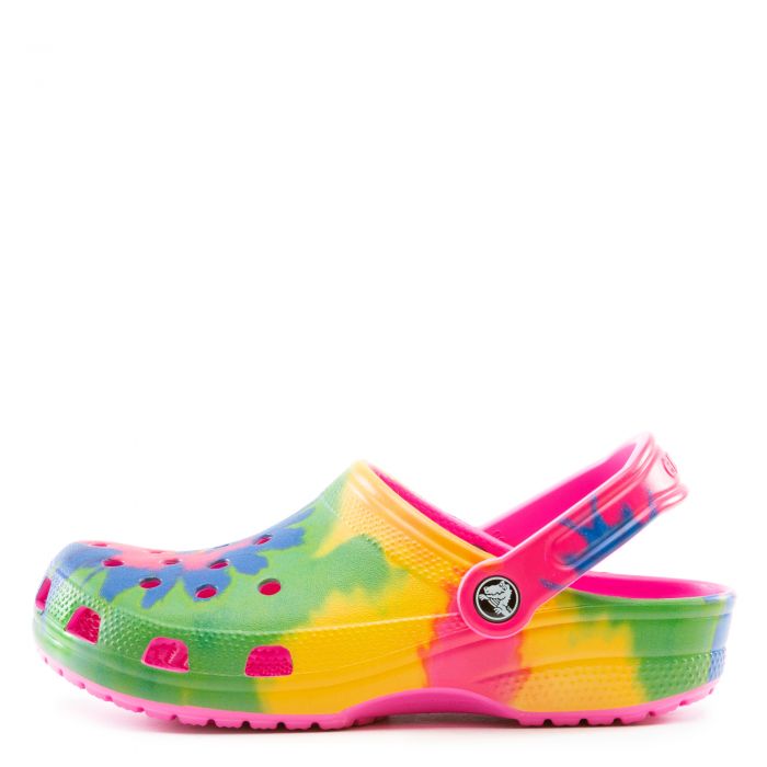 womens rainbow crocs