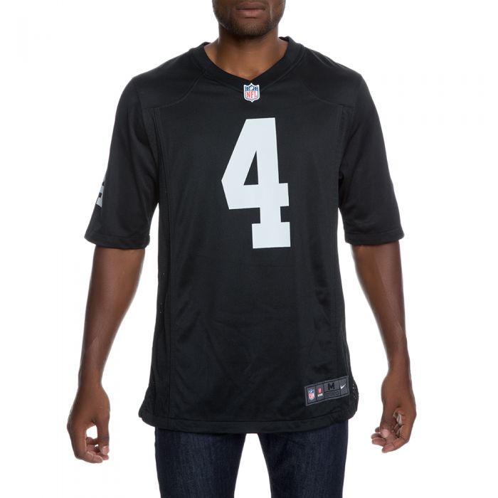 Women's Las Vegas Raiders Derek Carr Nike Silver Inverted Legend Jersey