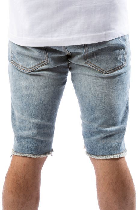Asher Denim Shorts Light Blue Denim